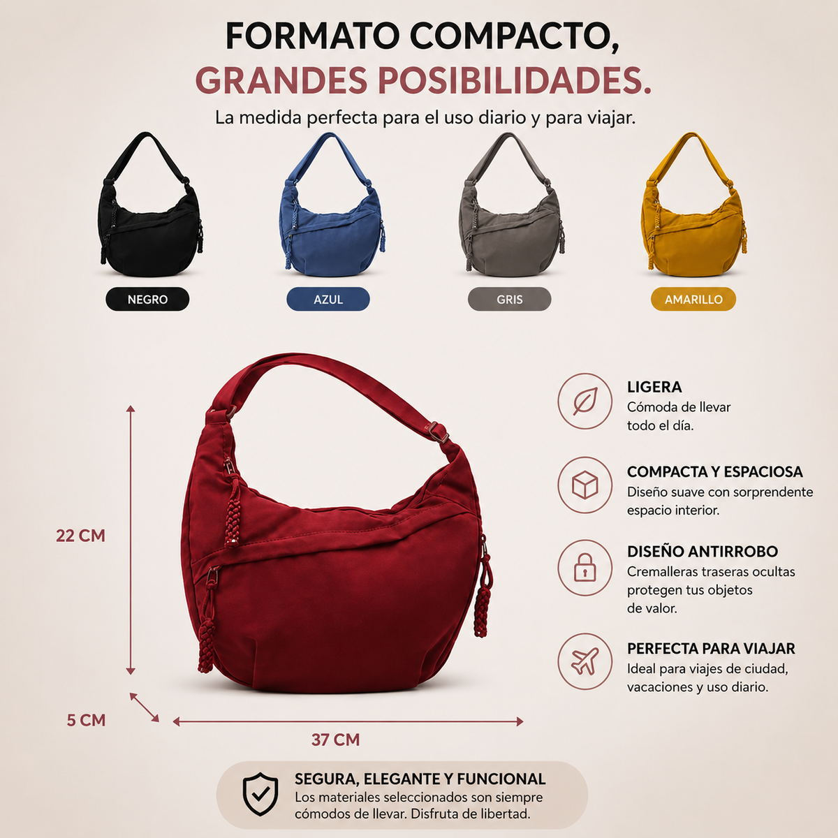 Luna | Bolso de hombro